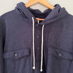 Men's J. Crew Hoodie with Button Front